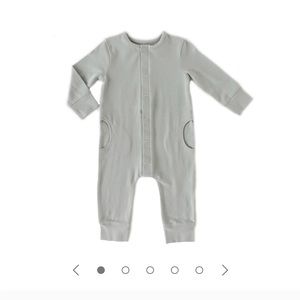 Pehr Organic Cotton Essentials Romper in Dove Grey